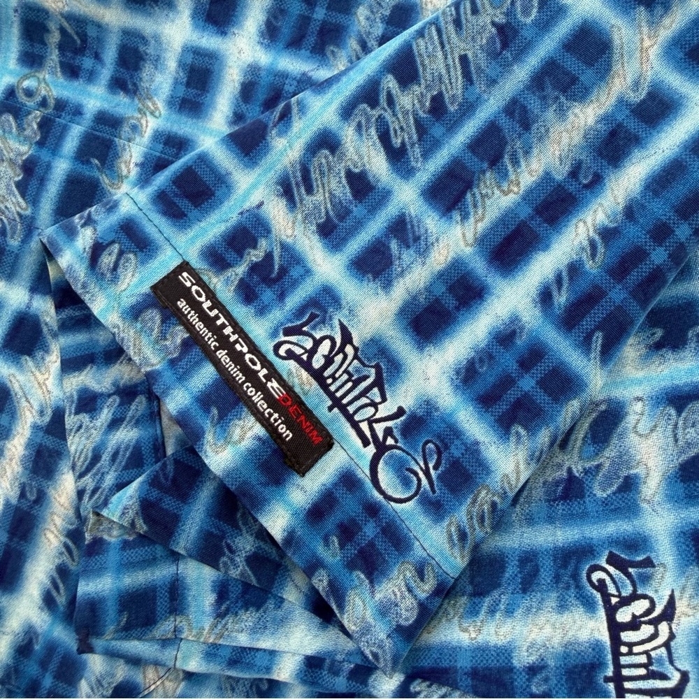 Men’s Southpole Authentic Denim Collection Short Sleeve Shirt Size Medium​ - Picture 3 of 7